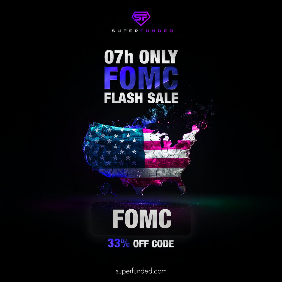 superfundedfx's tweet photo. FOMC NIGHT IS LIVE 🔥🔥

For the next 7 HOURS ONLY:

⚡ 33% OFF
⚡ Code: FOMC
The market is waiting. The clock isn’t. ⏳

👉 https://t.co/3Yuq4UCdYZ https://t.co/w5FjnKz6ob