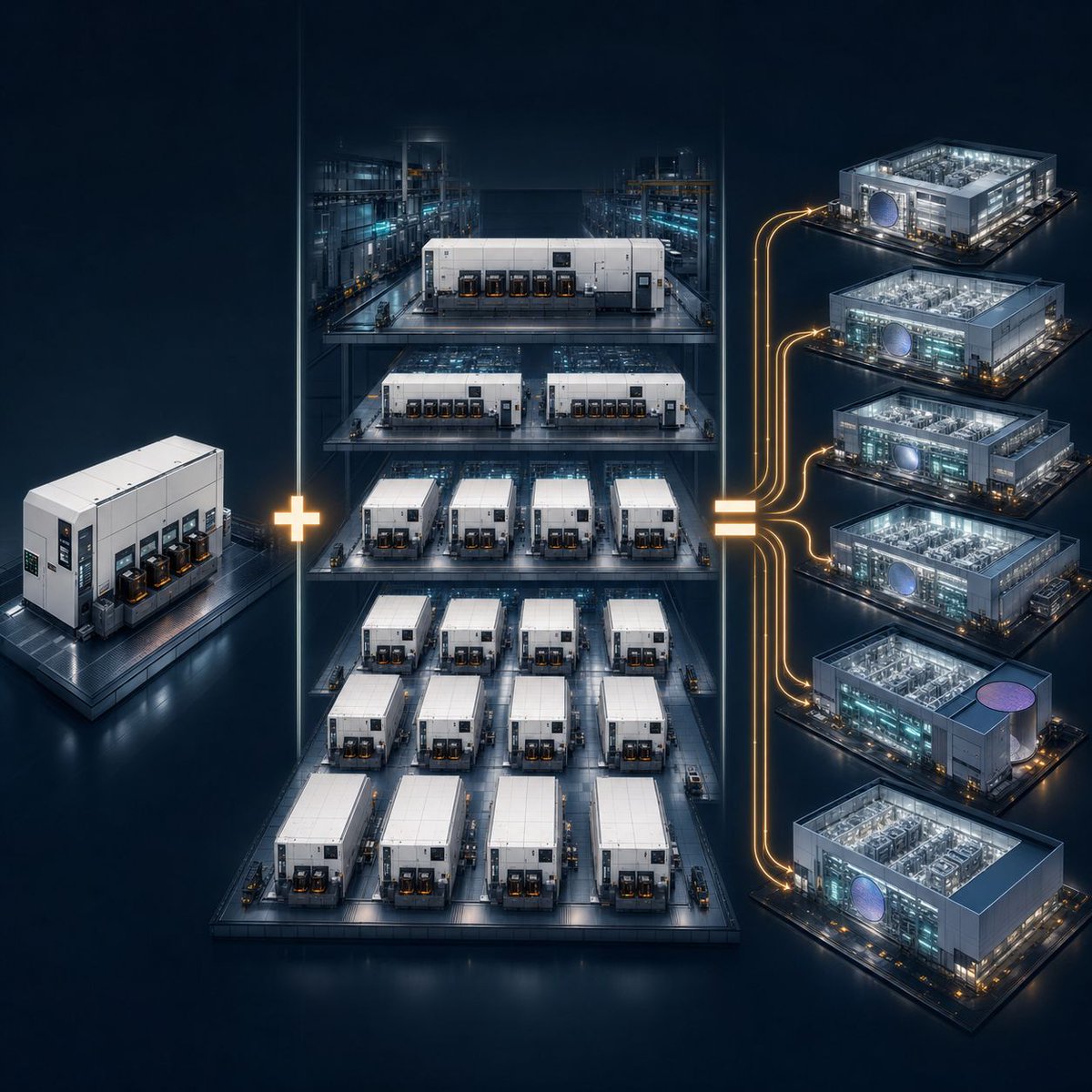 SemiAnalysis_'s tweet photo. The Street models 2028 WFE around $190–200B. If the Top-5 equipment makers simply sell out planned capacity at today's prices, we think WFE lands above $230B. (1/4)🧵 https://t.co/22Sye0uONP