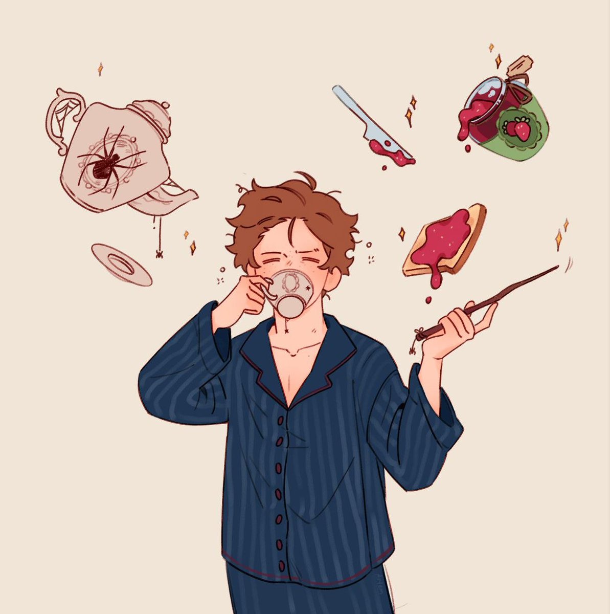 Tlq_133's tweet photo. Гарри Поттер ау 
#winterspider #bucky_barnes
#peter_parker #spiderman https://t.co/VSkUxFEeGW