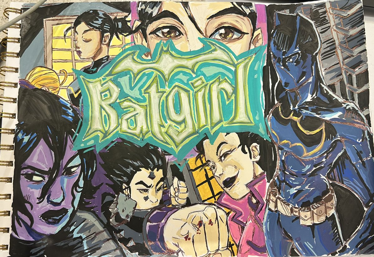 JessieLovesLife's tweet photo. Just finished my batgirl mural #batgirl #cassandracain #ladyshiva #acrylicmarkers https://t.co/SaBeQ91Nzy
