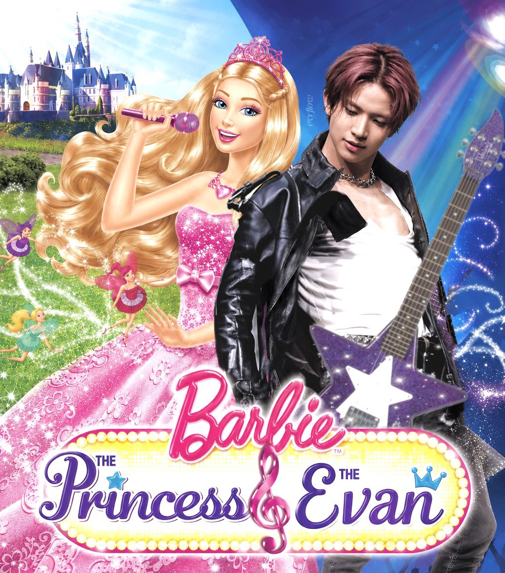 evrflow's tweet photo. barbie the princess &amp; the evan 🎀 https://t.co/PKy1wZtkRQ