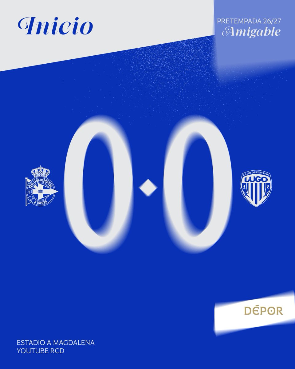RCDeportivo's tweet photo. 𝐈𝐧𝐢𝐜𝐢𝐨 𝐝𝐨 𝐩𝐚𝐫𝐭𝐢𝐝𝐨!

📺 https://t.co/P6vELJ5Jt3

#DéporLugo https://t.co/cDcrTkw2Bg