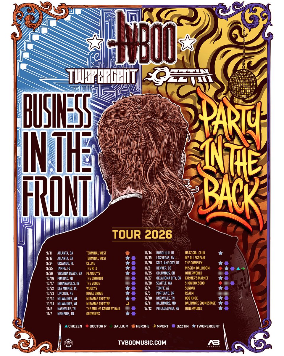musicbytvboo's tweet photo. BUSINESS IN THE FRONT, PARTY IN THE BACK TOUR 2026!

Tickets on sale Friday! Excited to dance with yall! https://t.co/xNo7ePrKbJ