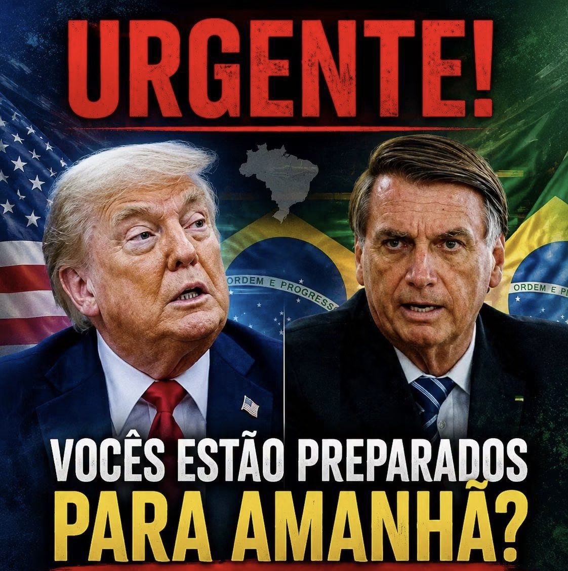 RubenirCadernal's tweet photo. O Presidente Donald Trump publicará oficialmente amanhã um documento que denúncia formalmente a perseguição política promovida no Brasil contra Jair Bolsonaro, sua família e seus apoiadores. https://t.co/CnTj66GNoc