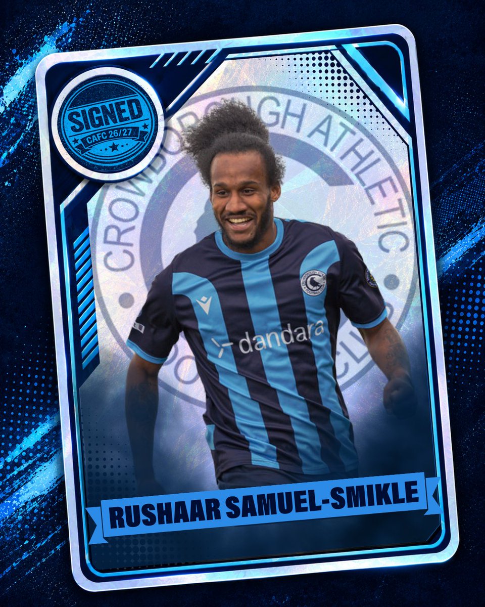 CrowboroughAFC's tweet photo. If you hadn't seen him out on the pitch this pre season, you may have heard whispers.

We're delighted to welcome Rushaar Samuel Smikle back to Crowborough Athletic for the 2026/27 season.

Rushy returns to the fold, bringing more familiarity to the squad 

#CAFC #UpTheCrows https://t.co/NZRRny7Icy