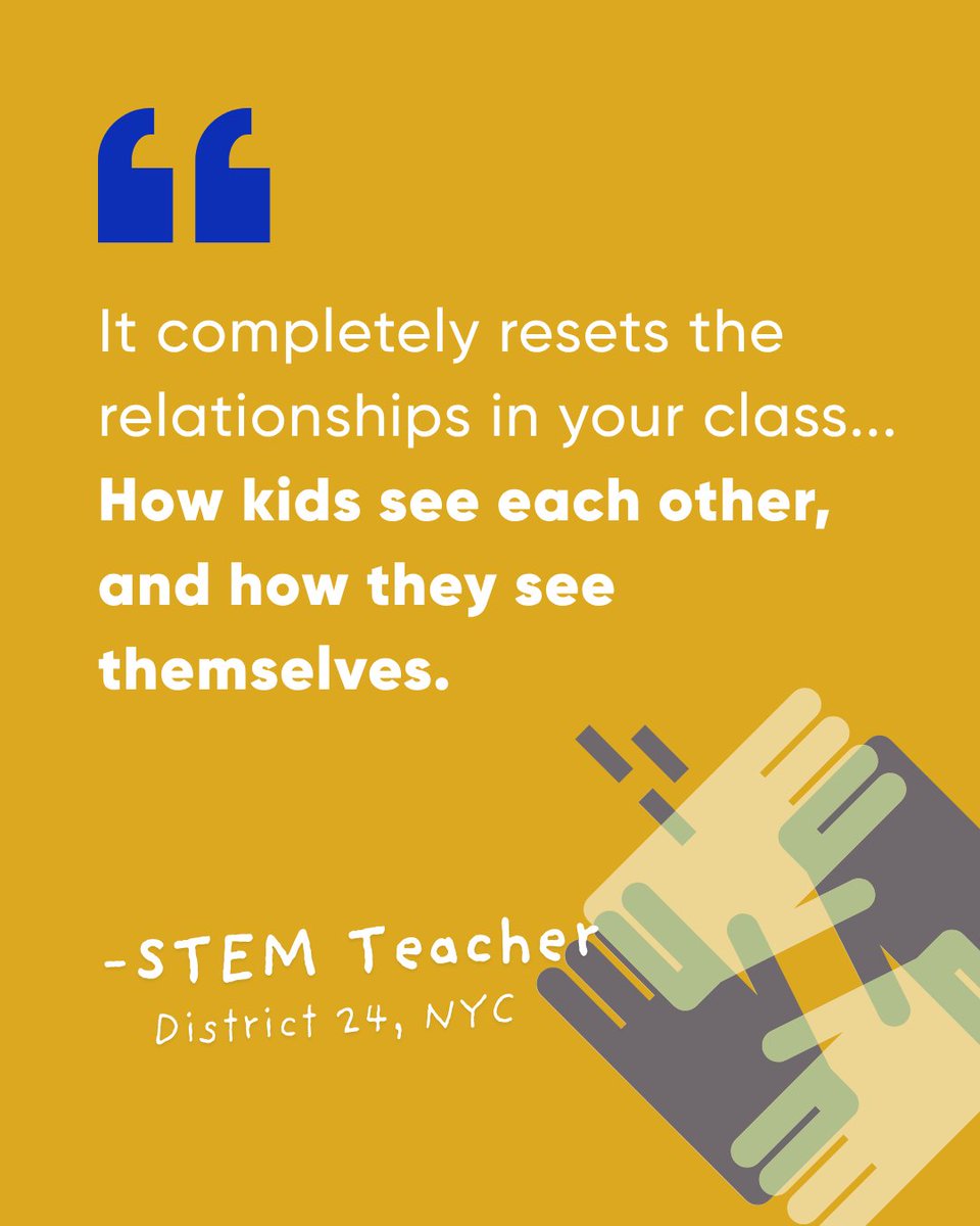 the_lyi's tweet photo. This spring, STEM teachers at PS 89Q spent a full day reflecting on their year. The conversation kept circling back to confidence — how much shifts for a struggling kid once they get their hands on a real design challenge.

This is the line that stuck with us.

#HandsOnLearning https://t.co/jwLSgh7Xl8