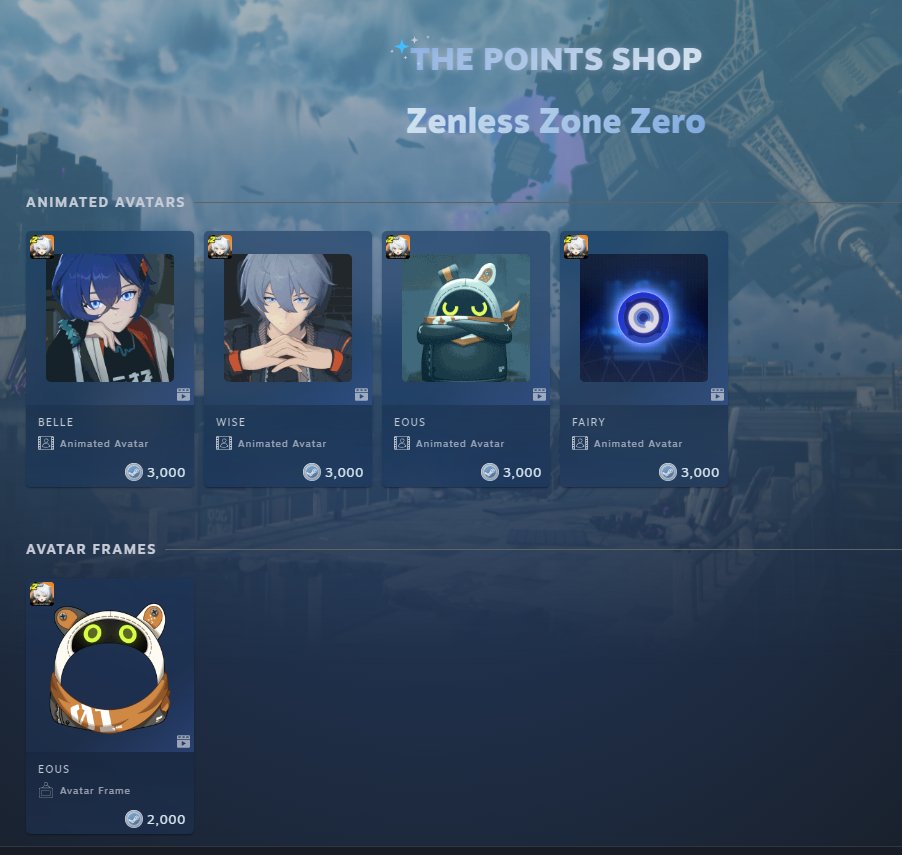 Zenlessnewz's tweet photo. ZZZ Steam Point Shop https://t.co/ly5ifCyNHp