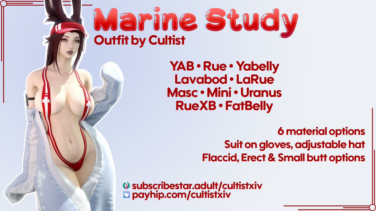 cultistmods's tweet photo. Marine Study is now available on my Payhip and Substar! A super sexy slingkini set 🐧 links in bio! https://t.co/OM3Cm1XFZD