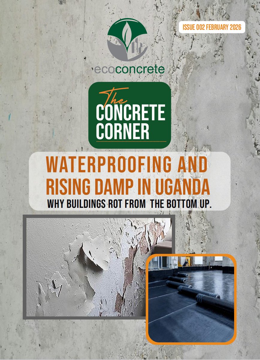 ApolloBuregyeya's tweet photo. The Engineering Behind Everyday Things.
=======
Part 11: Why Does Paint Peel Off Walls?
=======

Few building problems attract quicker solutions than peeling paint. The moment a wall begins to blister, someone arrives with a scraper, a brush and another tin of paint. The damaged area is covered, photographs are taken, and everyone congratulates the wall on its recovery.

A few months later, the paint peels again. The wall was never repaired; it was merely dressed for the occasion.

Paint remains attached to a wall because it forms a strong bond with the surface beneath it. When that bond is weakened by moisture, dust, salts, poor preparation or the wrong type of paint, the coating begins to lift, crack, bubble or fall away. Peeling paint is therefore rarely just a paint problem; it is usually evidence that something else is happening behind the colour.

Moisture is one of the most common causes. Water may rise from the ground, enter through an external wall, leak from a pipe, overflow from a gutter or collect because of poor ventilation. As it moves towards the surface, it pushes against the paint from behind and carries salts with it.

When the water reaches the surface and evaporates, the salts remain inside or beneath the paint. They may form a white powder, grow into crystals and slowly force the coating away from the wall. The paint then bubbles and peels, while the homeowner blames the painter, the painter blames the paint manufacturer, and the water continues working without entering the discussion.

This is why repainting a damp wall usually fails. Paint is a finish, not a substitute for drainage, waterproofing or plumbing repairs. Asking it to stop water coming through a wall is like asking a curtain to stop a burglar.

Poor surface preparation is another major cause. Paint cannot bond properly to dust, grease, loose plaster, old flaking paint or a wall covered with cement powder. A surface may look clean from a distance while still carrying a thin layer of material that prevents the new coating from gripping the wall.

Before painting, loose material should be removed and the surface cleaned, repaired and allowed to dry. Unfortunately, preparation is the part of painting that produces no exciting photographs, so it is often rushed. Everyone wants to see the final colour; very few people admire a properly cleaned wall.

Fresh plaster and concrete can also cause trouble when painted too soon. Cement-based surfaces contain a great deal of moisture after construction and need time to dry. They are also strongly alkaline when new, which can interfere with some types of paint.

A newly plastered wall may appear dry on the surface while still holding moisture inside. Applying paint too early traps that moisture, and when it later tries to escape, it may create bubbles or lift the coating. Construction programmes may demand immediate beauty, but walls do not dry according to the date printed on the invitation for handover.

The primer is equally important because it prepares the wall to receive the finishing coats. It seals porous areas, improves bonding and helps the paint spread evenly. Skipping the primer may save money on one tin, but it can create a future business opportunity for the same painter.

The wrong primer can also cause failure. Different surfaces and paints require compatible products, and a new coating may not adhere properly to a smooth, glossy or previously painted surface unless it is cleaned, roughened and primed correctly. Paint layers, like government departments, may occupy the same building without necessarily working together.

The way paint is mixed and applied also matters. Excessive thinning reduces its ability to form a strong protective film, while very thick coats may dry on the surface before the material underneath has hardened. Applying the next coat too soon can trap moisture or solvents between layers, causing wrinkling, blistering or peeling.

More paint is not always better paint. Several properly applied thin coats usually perform better than one heroic coat intended to complete the entire project before lunch. The wall is not impressed by speed if the coating cannot remain attached.

Weather conditions can also affect the result. Painting an external wall during rain, under intense sunshine or when the surface is extremely hot can interfere with drying and bonding. In Kampala, a wall may be heated by the afternoon sun, soaked by an evening storm and expected to behave as though nothing happened.

Exterior paint also faces years of sunlight, rain, dust and temperature changes. The wall expands and contracts slightly as conditions change, while ultraviolet light gradually weakens the coating. A suitable exterior paint is designed to survive this punishment, but even the best product will fail if water is entering from behind it.

Cracks in the wall provide another route for moisture. Paint may temporarily hide a small crack, but ordinary coatings cannot hold together a wall that is still moving. If the crack widens, the paint will split with it, because paint has never claimed to be a structural engineer.

The pattern of peeling often helps reveal the cause. Damage concentrated near the floor may suggest rising damp, while peeling around windows, roofs or gutters may point to rainwater entry. Large sheets of paint coming away from an otherwise dry wall often indicate poor preparation or incompatible coatings, while bubbles appearing soon after painting may suggest trapped moisture.

Repair must therefore begin with diagnosis rather than decoration. The source of water should be found and stopped, damaged plaster repaired, salts and loose paint removed, and the wall given enough time to dry. Only then should the correct primer and compatible finishing paint be applied in the recommended number of coats.

Some walls may take weeks or even months to dry fully after a serious moisture problem has been corrected. Repainting immediately can trap the remaining moisture and restart the same cycle. Patience may not appear on the contractor’s bill of quantities, but it remains an important construction material.

A well-painted wall is the final result of good drainage, sound plaster, proper preparation, suitable materials and careful application. Paint can protect and beautify a building, but it cannot permanently hide faults beneath it. So when paint begins to peel, do not ask only which brand was used; ask what the wall is trying to tell you.

Peeling paint is rarely the disease. It is usually the wall’s way of removing its shirt so that you can finally see the problem underneath.

In Part 12, we shall go one layer deeper and ask: Why Does Plaster Fall Off Walls?