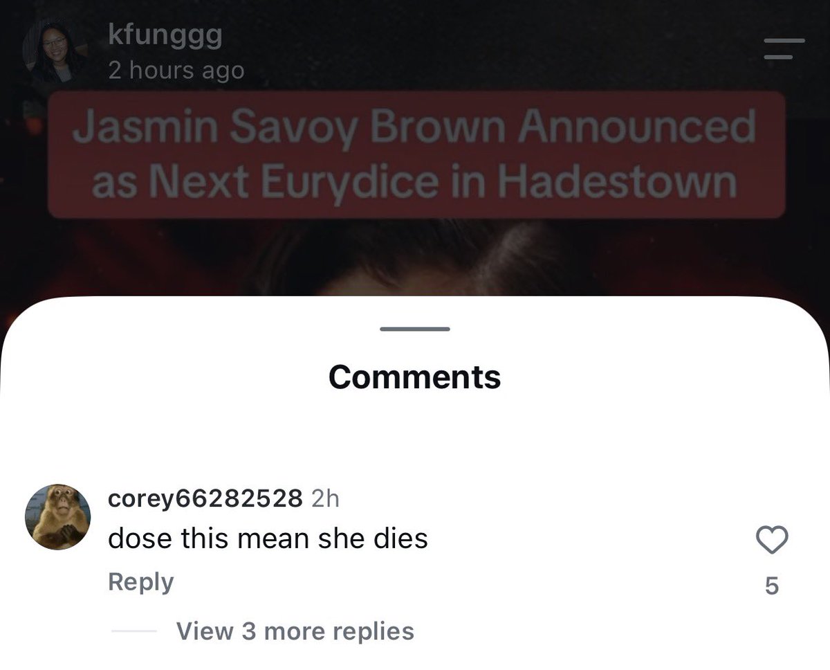 shiptorcxio's tweet photo. the concept jasmin savoy brown being able to play eurydice in hadestown bc teen taissa got killed off in yjs s4 https://t.co/thrN7J95hv