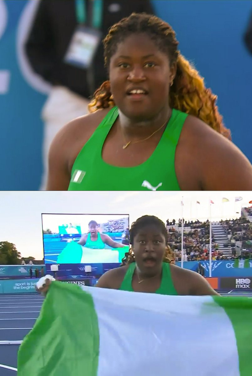 MakingOfChamps's tweet photo. 🥈 Silver for Jessica Oji 🇳🇬 at the Commonwealth Games!

Jessica Oji 🇳🇬 marked her international debut for Nigeria in style, winning a brilliant Silver medal in the women's Shot Put.

The 19-year-old produced a best throw of 17.87m to finish 2nd, becoming the first Nigerian woman to win a Commonwealth Games Shot Put medal since Vivian Chukwuemeka at Melbourne 2006.