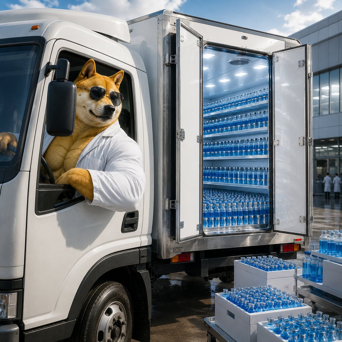realpuptides's tweet photo. Fresh batch just landed. 📦🧪 The supply chain is getting serious. $PUPTIDES https://t.co/4RYDU7Ee4P