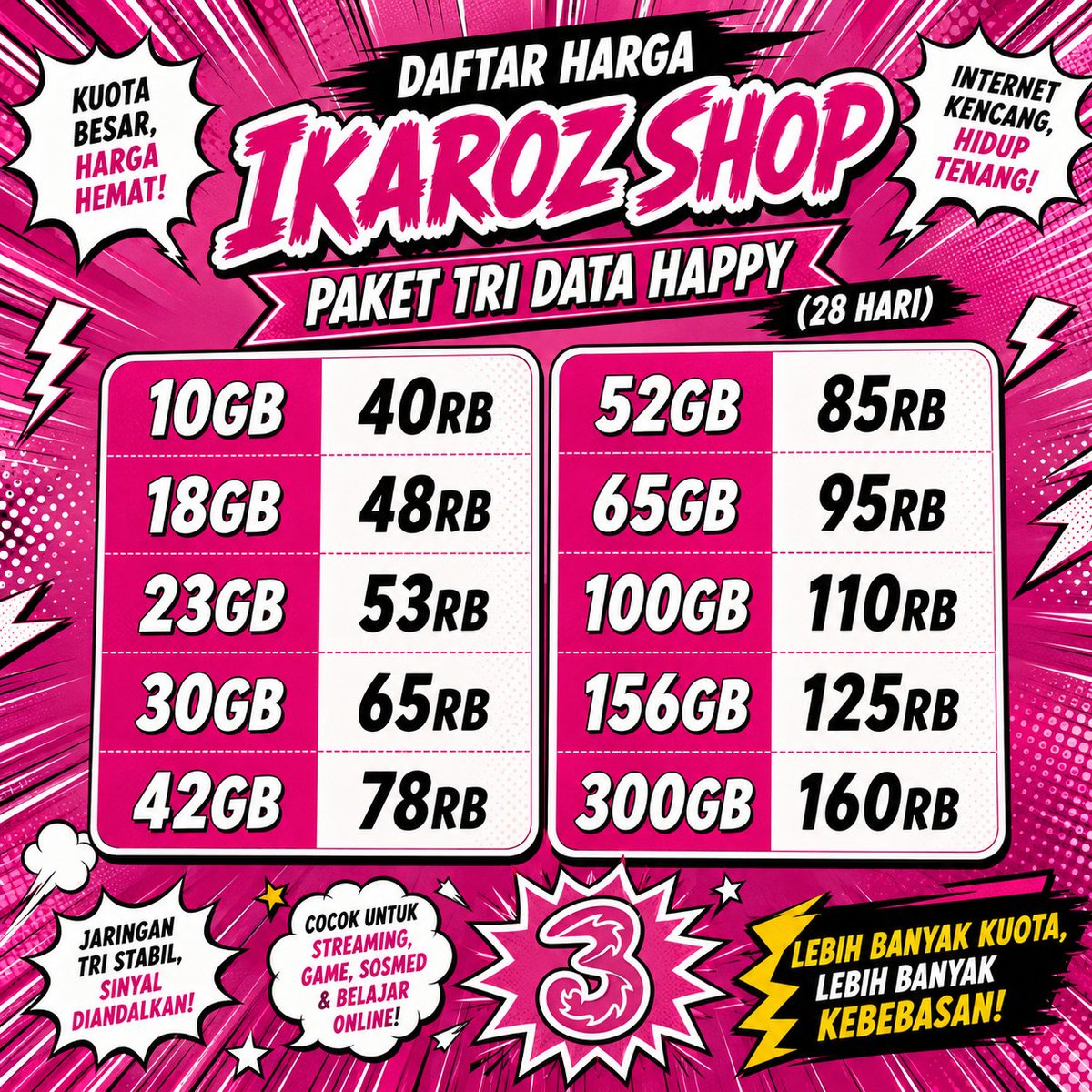 Ikaroz_s's tweet photo. #zonauang mau promo jualan kuota dulu, ya. siapa tau ada yg butuh kuota jam segini. kalau minat, chat aja (link WA di bio).
mau cari kuota yg lebih melimpah, atau harga yg lebih murah juga ada. chat aja. ready semua provider seluler, ya. ini yg aku up cuma sebagian aja. https://t.co/zCWZwhvjuK