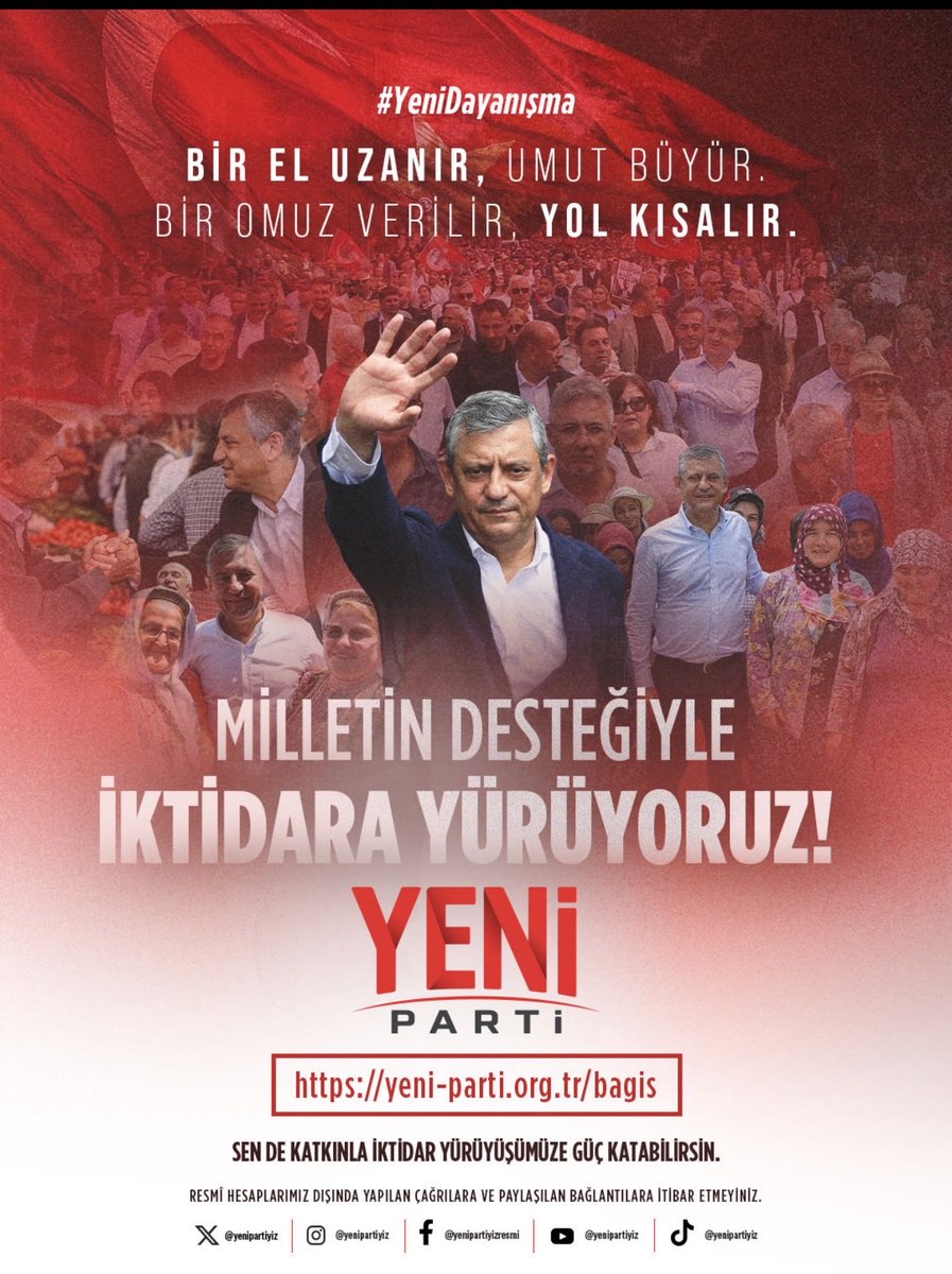 MTanal's tweet photo. Birlikte daha güçlüyüz! Ülkemizin geleceğine katkı sağlamak ve iktidar yürüyüşümüzü büyütmek için siz de dayanışmamıza katılabilirsiniz.

Destek vermek için tıklayın: https://t.co/KZVFvAtER7

(Not: Yalnızca resmi hesaplarımızdan paylaşılan bağlantılara itibar ediniz.) https://t.co/MRltcSvX8O