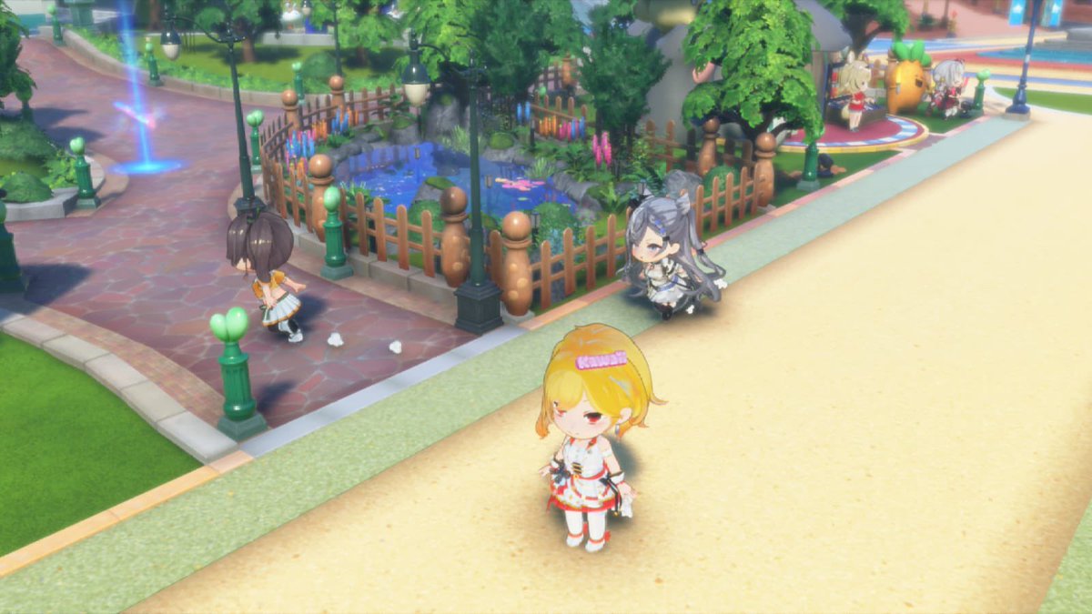 kaxryuu's tweet photo. Just a zeta running after matsuri infront of kaela…. https://t.co/HmW7leu50x