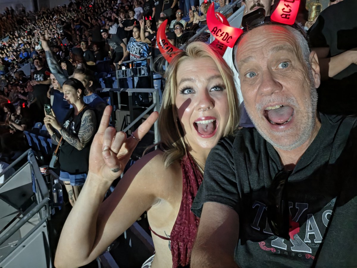MarkSailer's tweet photo. Hey @LaSinity . Remember you sharing on stream your days with KISS. My youngest took me to ACDC last night! We were Powered Up! https://t.co/LsWCNj1GVh