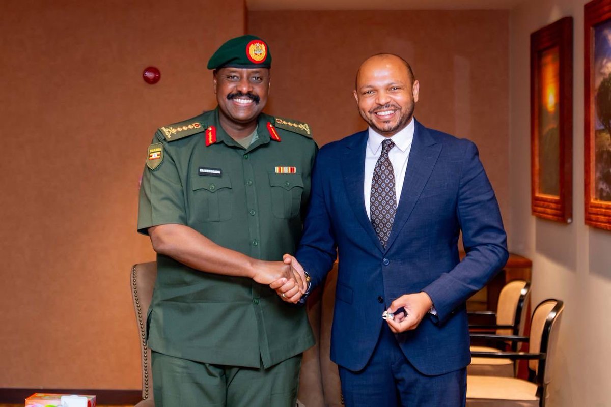 ChrisOMagezi's tweet photo. General Kainerugaba, Secretary General of African, Caribbean, and Pacific States Meet in Munyonyo

Kampala, Wednesday, 29 July 2026

General Muhoozi Kainerugaba, the Chief of Defence Forces of the Uganda People's Defence Force (UPDF), and Senior Presidential Advisor for Special Operations (SPA/SO) today welcomed H.E. Moussa Saleh Batraki, Secretary-General of the Organisation of African, Caribbean and Pacific States (OACPS), at Commonwealth Resort Munyonyo.

The meeting, also attended by the Deputy Speaker of Parliament Rt Hon Thomas Tayebwa was held on the sidelines of the summit of Troop and Police contributing countries in Kampala at Speke Resort Munyonyo. The summit kicked off today with meetings of the Chiefs of Defence Forces chaired by General Muhoozi Kainerugaba. 

The three day AUSSOM summit will continue tomorrow with the meeting of Defence Ministers, culminating into the final meeting of Heads of State on Friday, 31 July 2026. The summit is being held under the theme ‘To Sustain the Stabilization Process in Somalia.’

The interface between General Kainerugaba and HE Moussa Batraki provided an opportunity to exchange views on regional peace, security, and cooperation. The Secretary-General commended the Republic of Uganda for its continued contribution to peacebuilding and regional stability, recognizing the country's leadership and the professionalism of the UPDF in promoting peace across the region.

General Kainerugaba reaffirmed Uganda's commitment to working with regional and international partners to advance peace, stability, and sustainable development, underscoring that security remains a cornerstone for the prosperity of Africa and the wider OACPS community.

#UPDF #Uganda #OACPS #RegionalSecurity #Peacebuilding #Diplomacy #Africa
