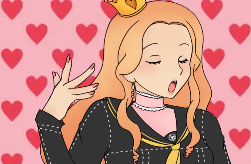 User_Yunny's tweet photo. 🛍️ Does she know the world is hers 
#persona4 https://t.co/jhzRyw9wFd
