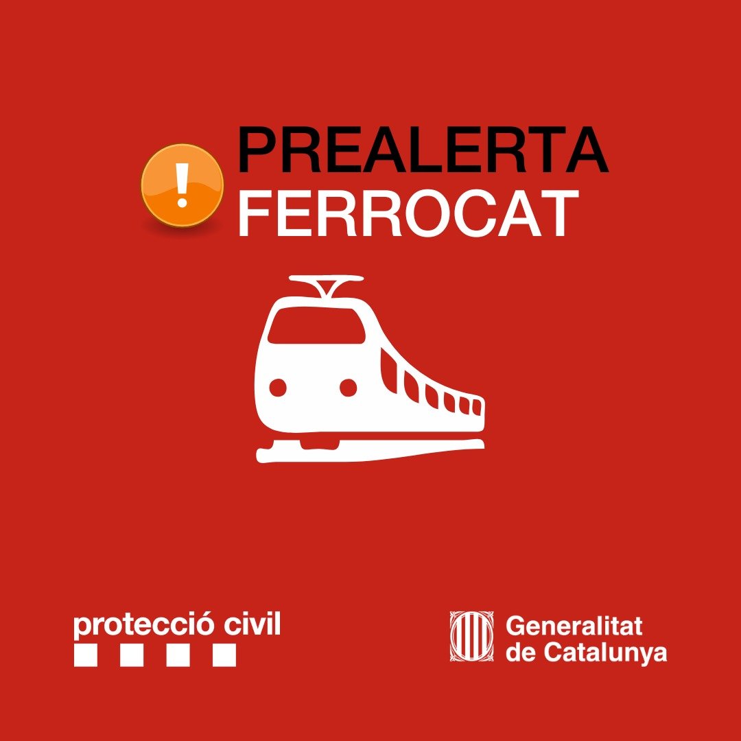 emergenciescat's tweet photo. Prealerta #FERROCAT

Línia R3 aturada entre Puigcerd i Ripoll per incidència a la catenària. 
Hi ha un tren aturat a 1 km de Toses. https://t.co/Ixieryepfn