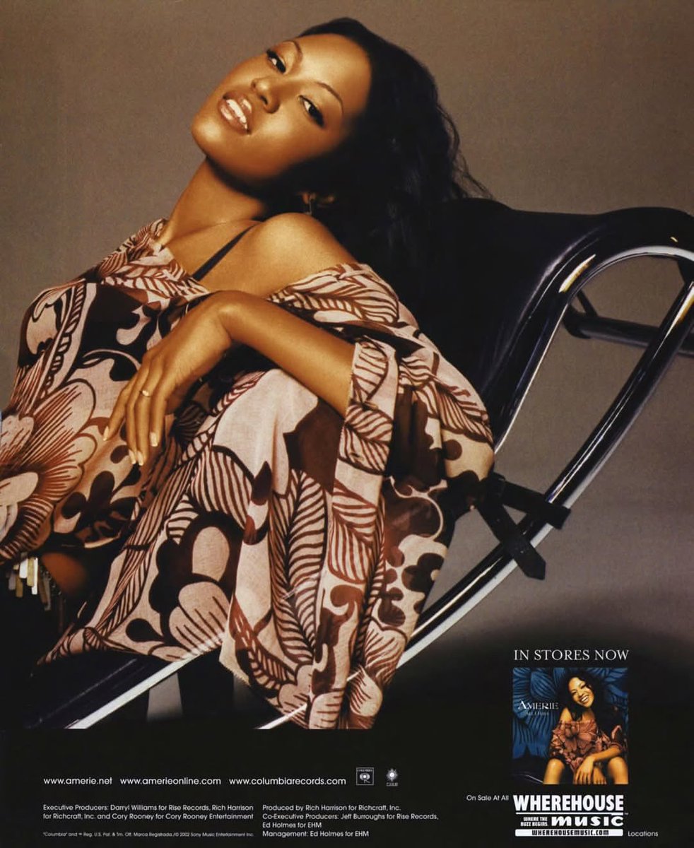 Leekslntuerlude's tweet photo. Amerie promotional poster for her debut album All I Have (2002) https://t.co/13Gm1ubxks