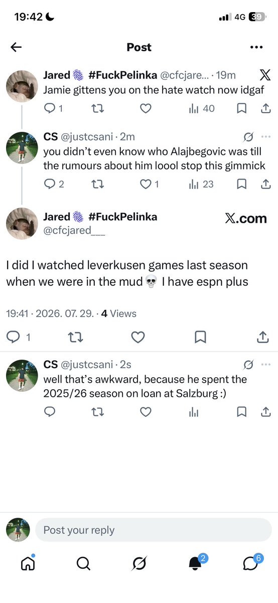 justcsani's tweet photo. @cfcjared___ you were NOT watching Kerim ball as well… https://t.co/xy4mgbjK6v