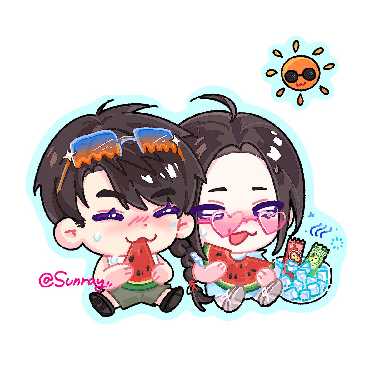 11SunraY's tweet photo. 🍎🍏很喜欢画的这张小宝宝嘿嘿
#夏以昼 #マヒル #caleb #하우주 
 #夏以昼同人 #绘画 #painting https://t.co/VsCJ93nVxg