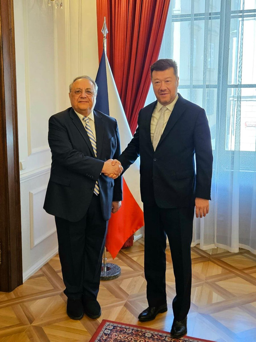 AzEmbPrague's tweet photo. We are grateful to H.E. Mr. Tomio Okamura, Speaker of the Chamber of Deputies of the Parliament of the Czech Republic, for the important and insightful meeting.

https://t.co/f9vpZnOP9u https://t.co/MZXrnZYOLL