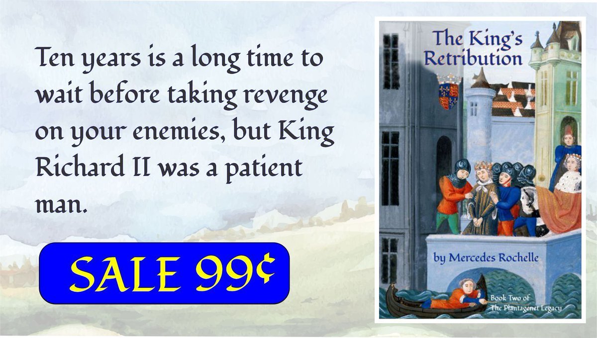 authorrochelle's tweet photo. .99 TODAY! King #RichardII was on a mission: It was true that Richard suffered outrageous humiliation ten years ago—much more than he deserved. Was the king's extravagant retribution proportionate to their sins?
#KU: https://t.co/cpx0C8fH4p
#Audio: https://t.co/I58lRS4Mat https://t.co/zrVT9LFjB9