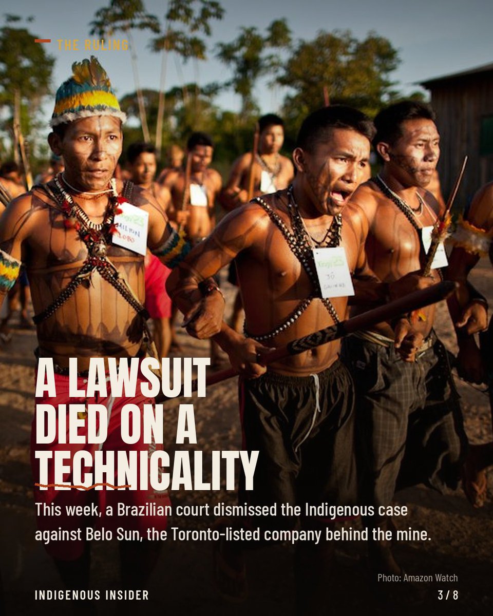 Songstress28's tweet photo. Canada continues to ravage Indigenous lands across the globe.

This week, a Brazilian court dismissed an Indigenous lawsuit against the Toronto-listed company behind what would be Brazil’s largest gold mine — weeks after Ottawa quietly killed the only office watching Canadian mining companies abroad. My latest is out: 

https://t.co/D5aAEYFCLn