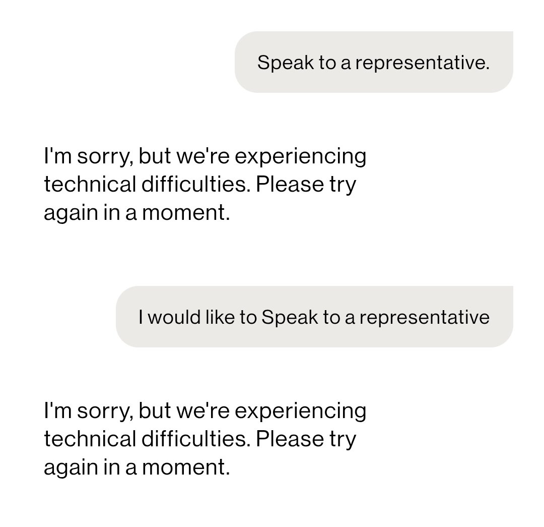 kwehzy's tweet photo. i wish @Verizon would pay employees a living wage instead of replacing all of their workers with shitty AI that doesnt fucking work. https://t.co/7Bw0V8S4Qx