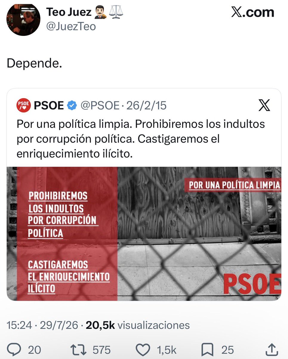 mejoreszasca's tweet photo. ZASCA!!!!!!!!!! de @JuezTeo a @PSOE . Vía @danielgraffe1 https://t.co/LL13ZHqzdQ