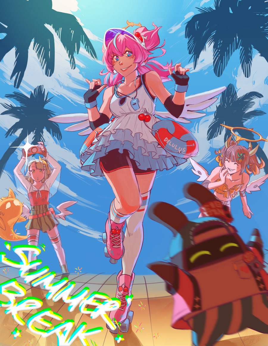 moementm's tweet photo. How hard can skate dance choreo be?  For the Angels of Delusion, it’s a cinch! ✨

Celebrating summer and the ZZZ Anniversary with my gift for @GirlbossKatou !

Thank you @Yidhari_Timely for hosting and organizing the #zzzSummerArtTrade 💕 https://t.co/BCoDYLxtOK