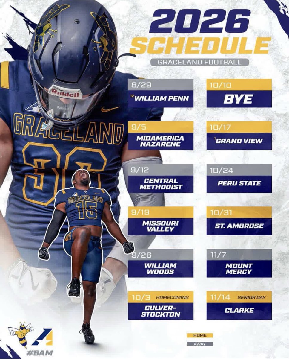 CoachOSimon's tweet photo. Recruits,
This is Our 2026 Schedule.
Game Day Visits/Invites, Will Be Announced Soon.
#Bam #BAMILY https://t.co/atC9AWBCXa