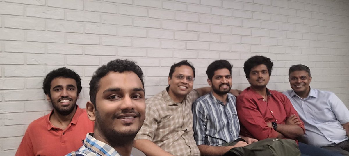 AtishayGanesh's tweet photo. 3 Years Ago Today.

First time meeting (part of the) @SarvamAI team. (T:  -25)

Knew from this day that I was stepping on a rocketship. 
🚀🚀🚀 https://t.co/lgo9KI2t2S