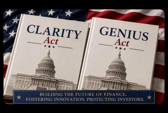 Cleo_995yu's tweet photo. 🚨 Breaking News: 🚨

Senator Lummis has announced that the CLARITY Act has passed committee review. President Trump is preparing to sign the bill into law. #XRP supporters have long awaited regulatory clarity. Could this be the turning point that sparks the next wave of institutional adoption?

#XRP #Ripple #Crypto #CLARITYAct