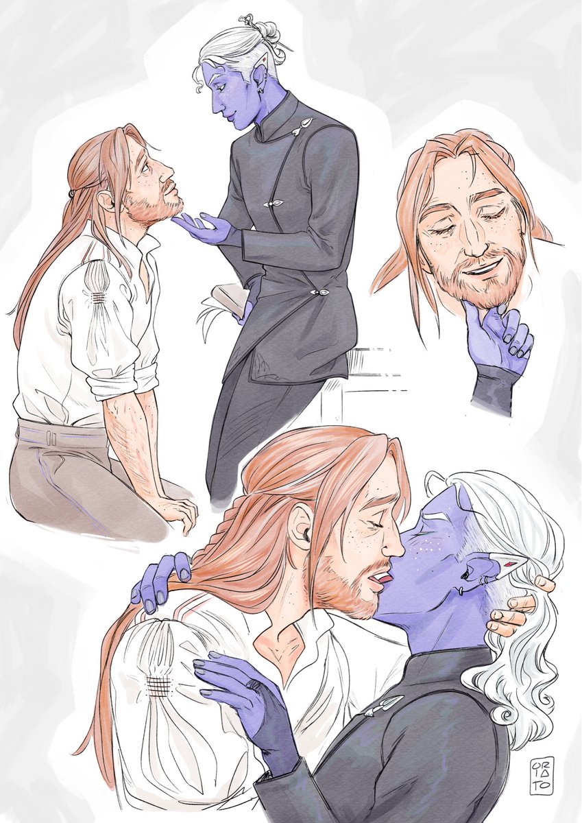 oriato_'s tweet photo. Thanks for the 800 bsky followers🌟 
Here's the shadowgast half of what was promised.

#criticalrolefanart #essekthelyss #calebwidogast https://t.co/WnI8y3gf3Q