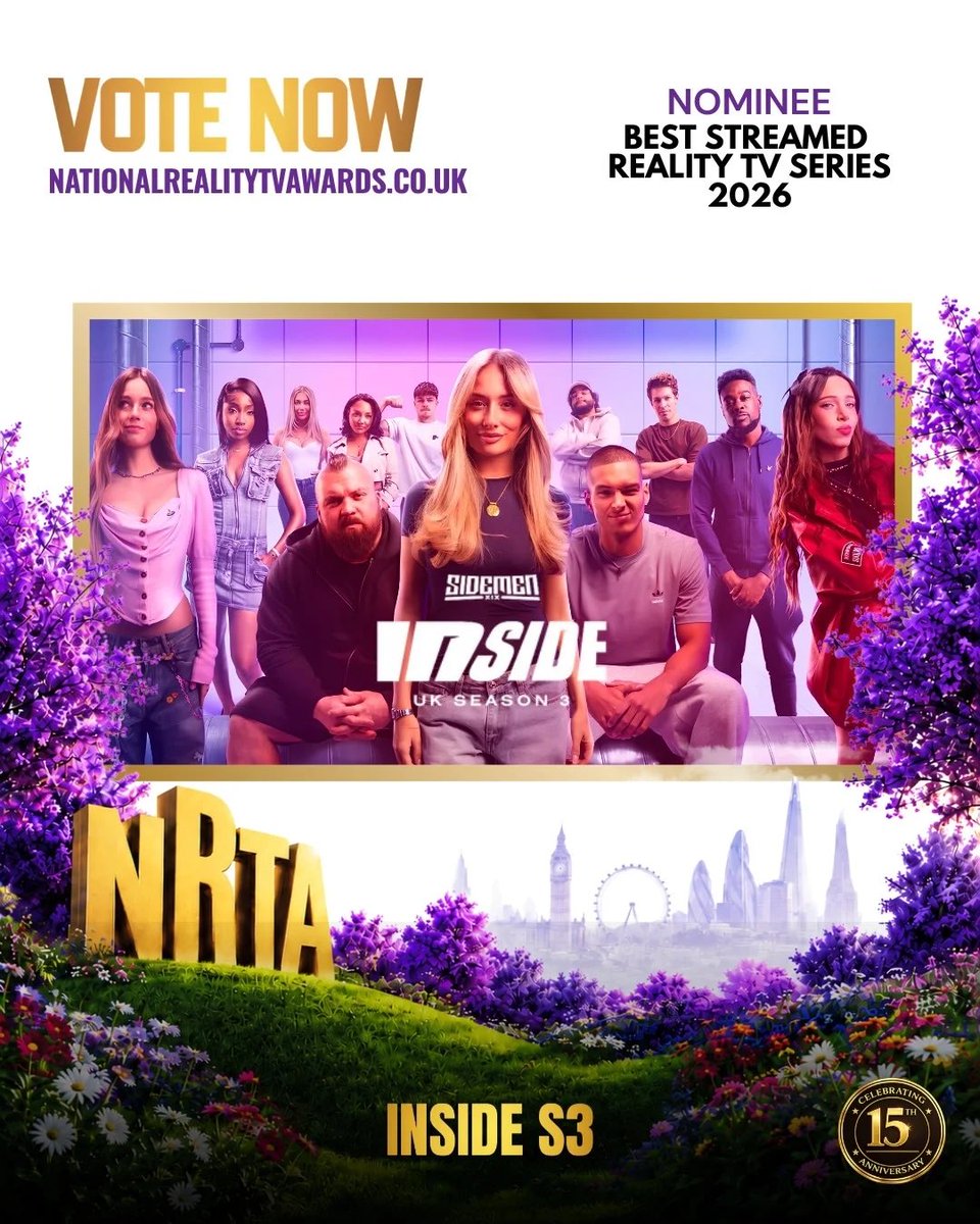 sdmnfcupdates's tweet photo. The @Sidemen are nominated for “Best Streamed Reality Series” at the National Reality TV Awards! 🏆 https://t.co/Bs8n8icNTq