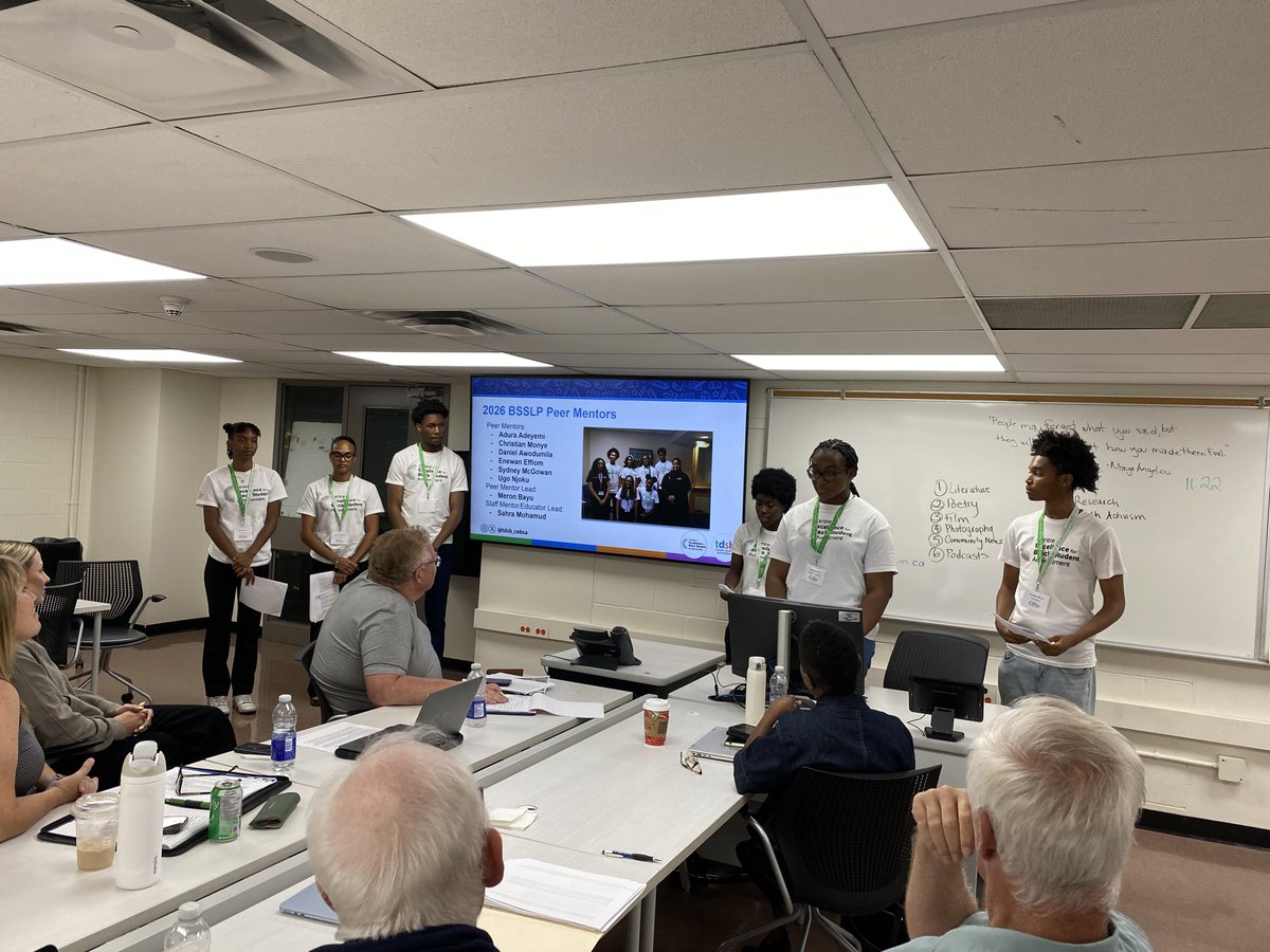 tdsb_cebsa's tweet photo. ✨ Meet Our 2026 BSSLP Peer Mentors! ✨
They are returning @tdsb student leaders who help to shape this year's Black Student Summer Leadership Program. They mentor, support leadership development, facilitate learning, &amp; lead a Youth Participatory Action Research (YPAR) project. https://t.co/yjPDp8YIRv
