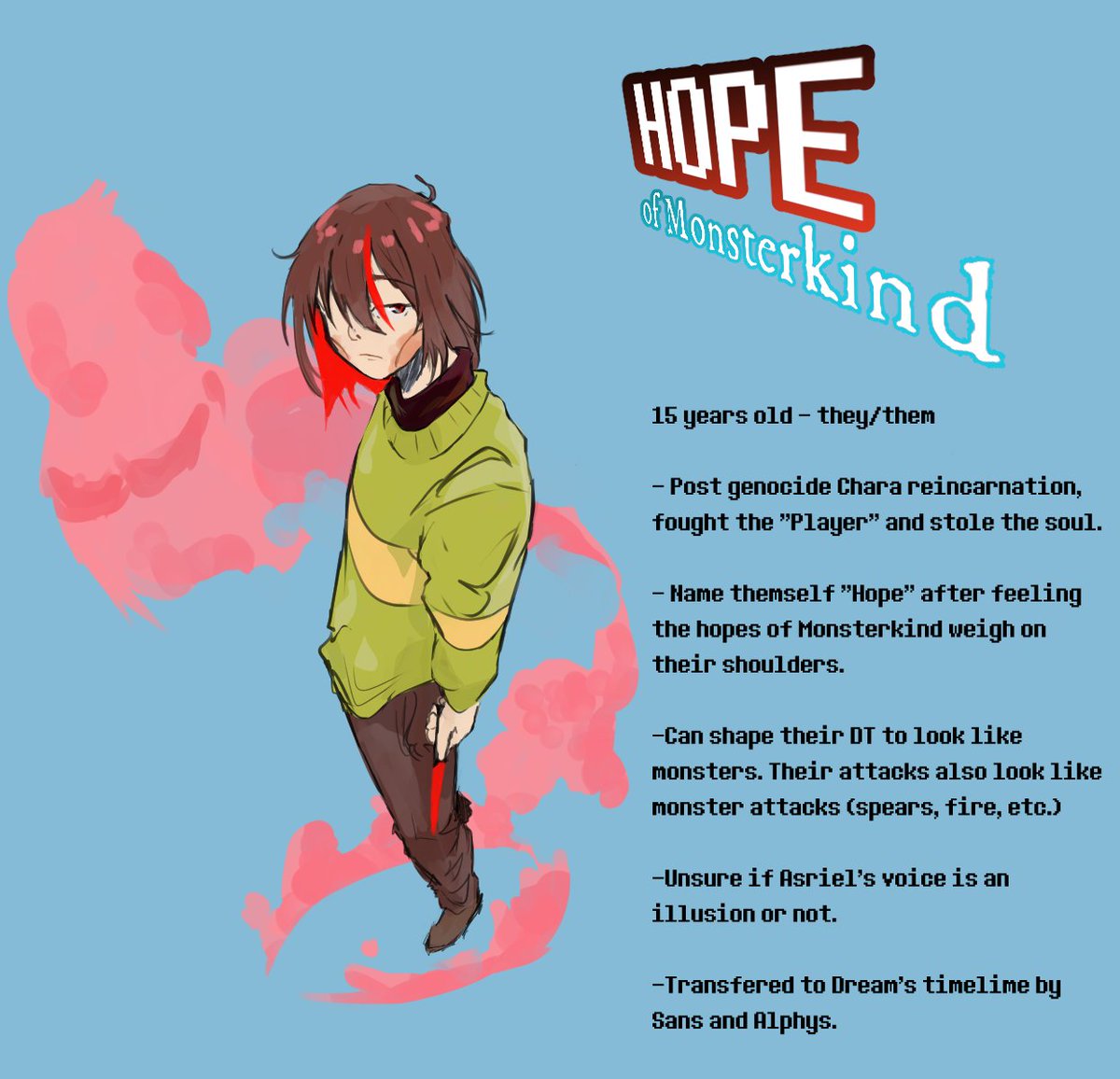 doodle243's tweet photo. Here are my original Chara and Frisk designs !
hope you like Hope and Dream ! https://t.co/whrl0Jie6Y