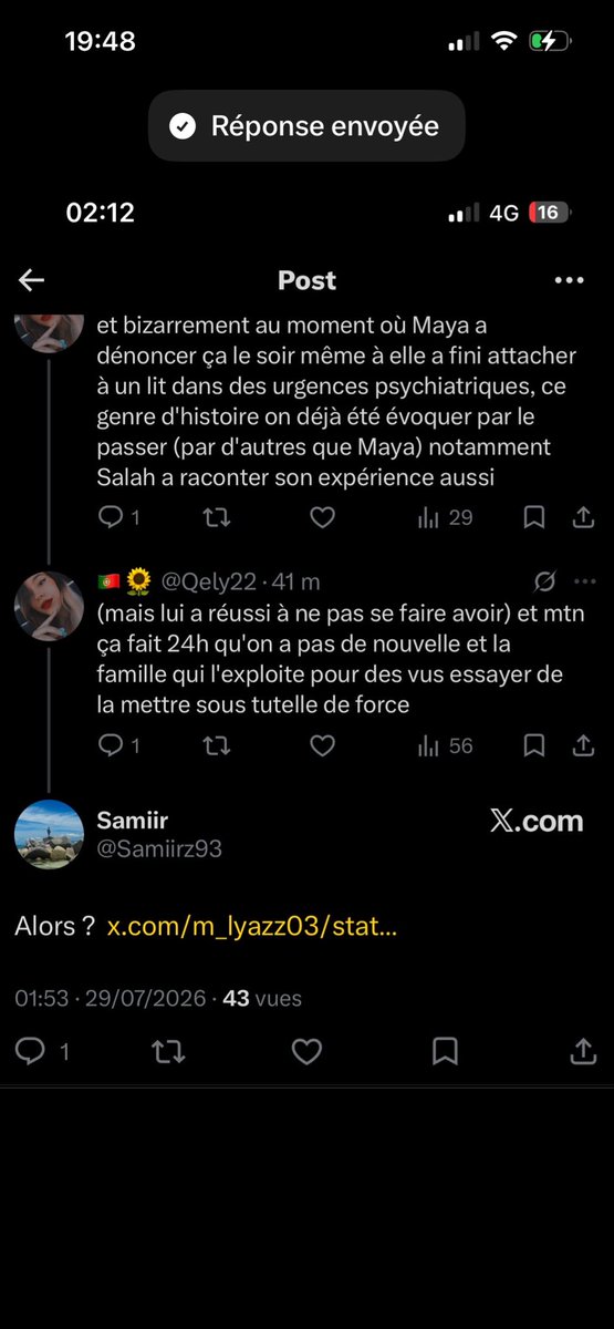 andr2ia's tweet photo. si jamais vous voyez ce type de liens ne cliquer surtout pas dessus , c’est leurs façons à eux de pirater vos téléphones et avoir accès à  vos données #freemaya #mayabf https://t.co/FIRqrOKAsb