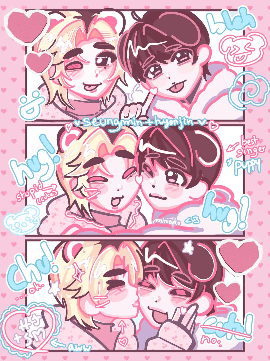 MiniEyko's tweet photo. purikura #seungjin #hyunjin #seungmin https://t.co/KdFeVhNMBI