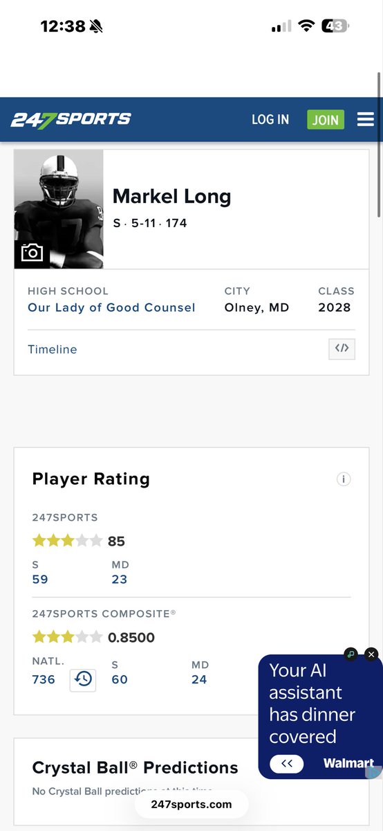 MarkelLongJr's tweet photo. Extremely blessed to be named a 3 star by @247Sports. Far from satisfied! #agtg @TomLoy247 @EdOBrienCFB @BrianDohn247 @LemmingReport @DMV_Hype https://t.co/tWTUcRbQNZ