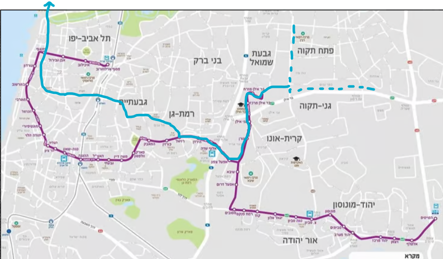 ofekKiko's tweet photo. @EylonALevy מה הייתי עושה בשביל לשפר את הקו הסגול כך שיכנס לגבעתיים?
הייתי יוצר קו חדש, מספח את השלוחה הצפונית (לכיוון בר אילן ומאריך אותה), מתאחד עם הקו הסגול משיבא עד לרבין משם ממשיך לדרך השלום, קפלן, דיזינגוף, נמל תל אביב ואפשרי גם לאחד אותו עם הקו הירוק לשדה דוב.
@kunikran https://t.co/RvpHiS1202