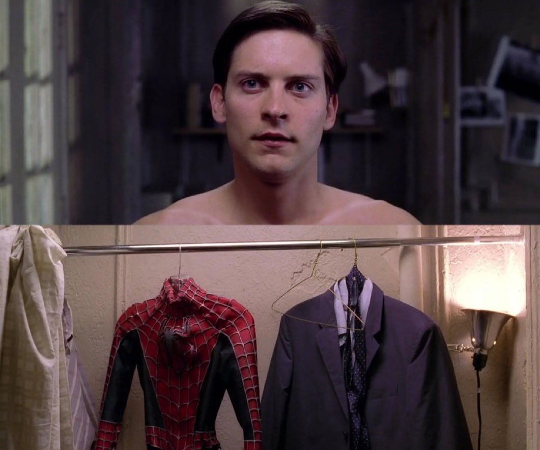 Indie5051's tweet photo. Yo decidiendo qué ponerme para ir a ver Spider-Man: Brand New Day. https://t.co/tRIme800i1