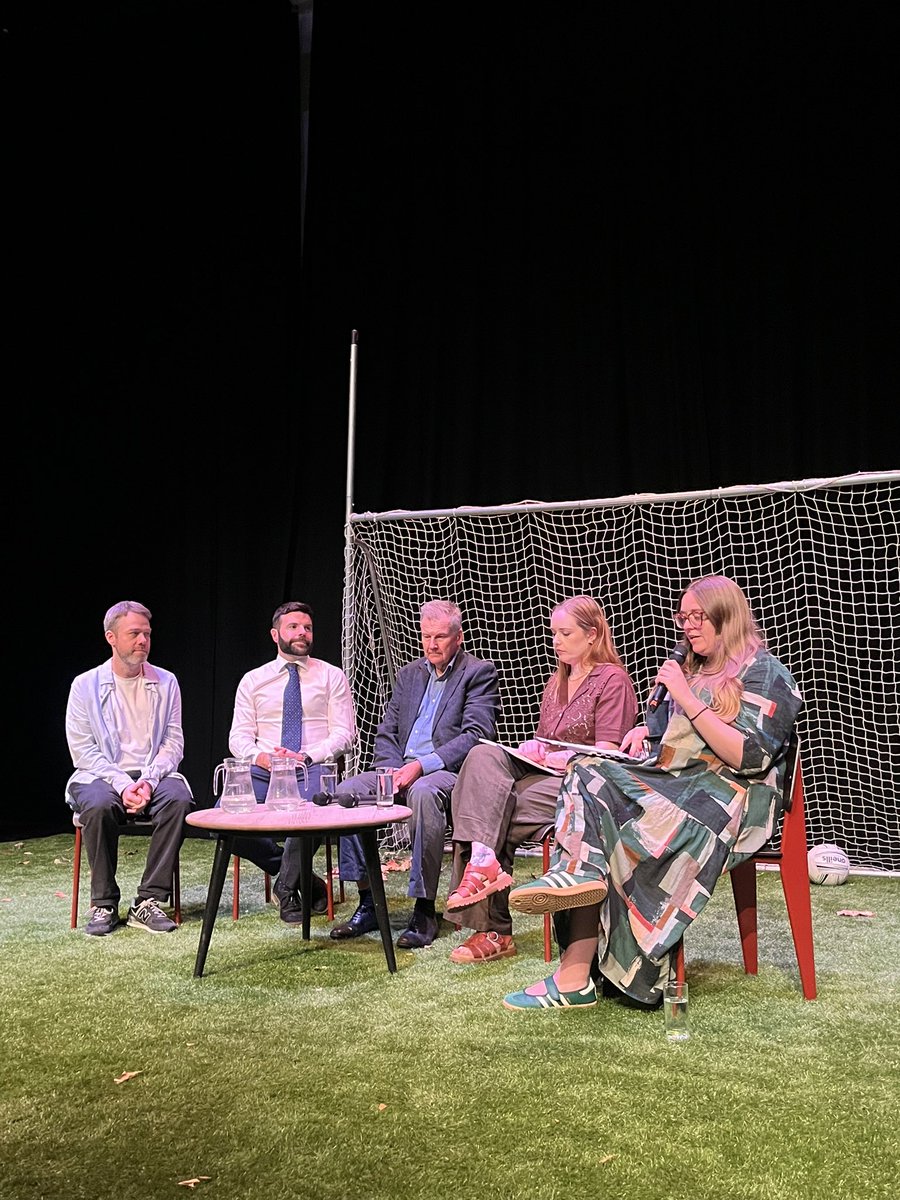 ArinsProject's tweet photo. Today @ARINSProject &amp; @LyricBelfast held a post-show discussion for 'The Pitch'.

The panel discussed community, sport, and identity shaping Northern Ireland's future.

Catch the play at the Lyric Theatre until 31 July! 

@RIAdawson @NDIrishStudies https://t.co/JyZGIvO2OH