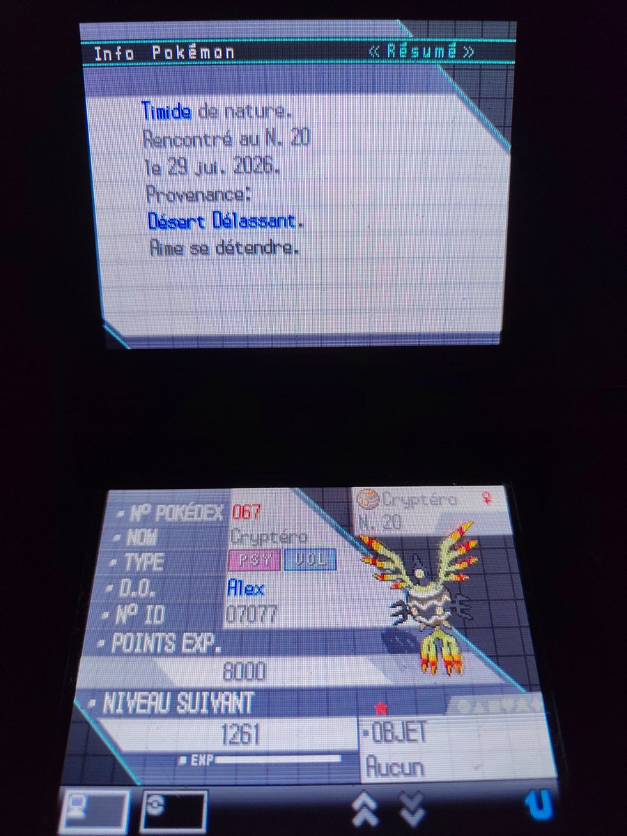 Halaixe_sh's tweet photo. CRYPTÉRO SHINY PHASE 1 WTF ???? Omg la chance revient ça fait tellement plaisir mdr, 5350 rencontres avec le repousse 20, très très content !!!!✨ https://t.co/KMwnWX4EQi