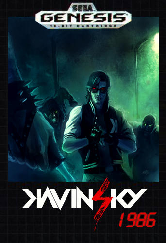 DaveRapoza's tweet photo. back in 2007 I was just getting my start in illustration, I was 18 and Kavinsky was a major inspiration of mine. for fun I painted this of his character and messaged him on myspace with the image and he posted it to his profile images, it meant the world to me, we kept in touch and eventually we started working together. We worked up a bunch of art for potential covers, talked a ton about music, he even helped me when I was trying to figure out how to put stuff together with my synthesizer. 
We talked for years, then I got busier with life and we talked less and less but always kept in touch. Kavinsky always touched base with me, asked how I and my family has been doing and we had that back and forth between us for going on 20 years. I remember how happy I was for him when Drive came out and he blew up, it was so incredible to see one of my favorite artists become mainstream like that and watch the success grow. 
I'll always appreciate his kindness and generosity, the time he gave me as a teenager still figuring out what I was doing. Love you man, rest in peace