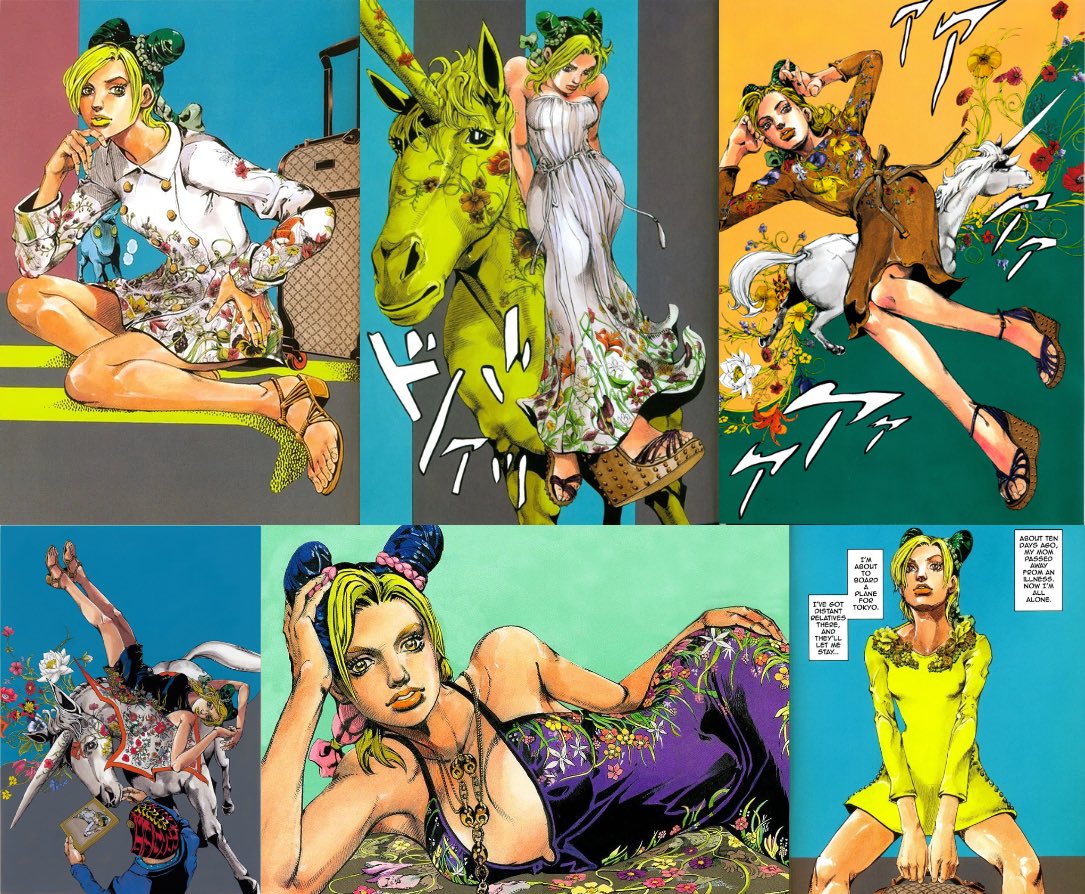 ulqion's tweet photo. Jolyne in non canon outfits 👀👀😍😋😳😮‍💨😝🥰😘 https://t.co/1A7AqY37dV