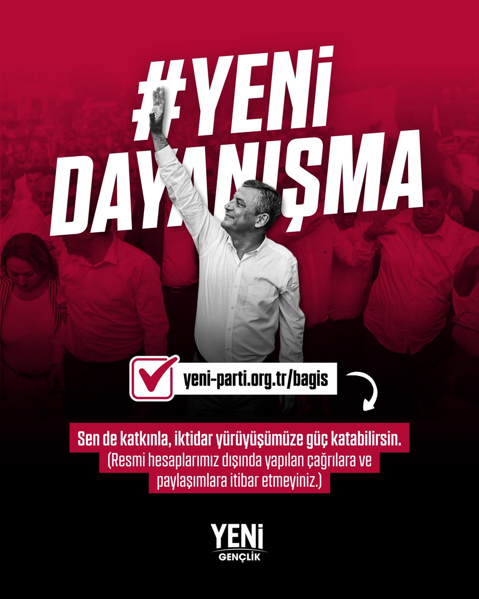 chpgenclik_gm's tweet photo. Vakit dayanışmanın, damla damla gelip sel olmanın vaktidir.

#YeniDayanışma

https://t.co/fByluFQ96n https://t.co/avbdbRUuwV