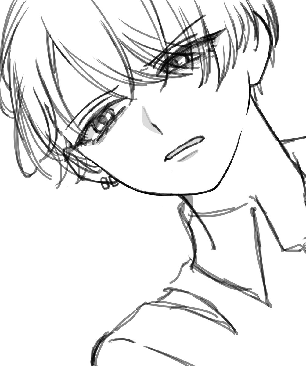 meo_0141's tweet photo. こういう顔描くのがいっちゃん楽しい https://t.co/WVeTyGBU3d